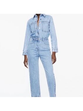 Zara Denim Jumpsuit